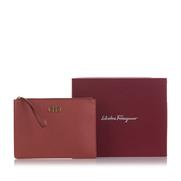 Pre-Loved Ferragamo Gancini Clutch - Picture 9 of 9